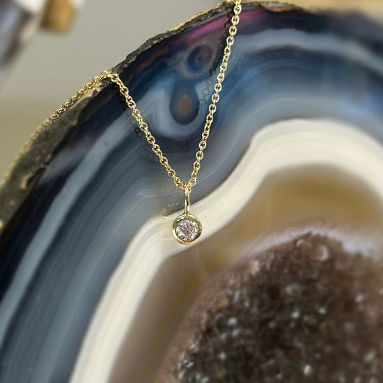 Diamond Bezel Pendant Charm