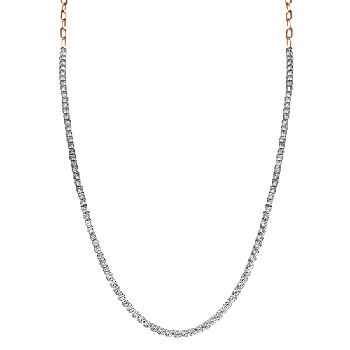 Diamond Tennis Link Necklace