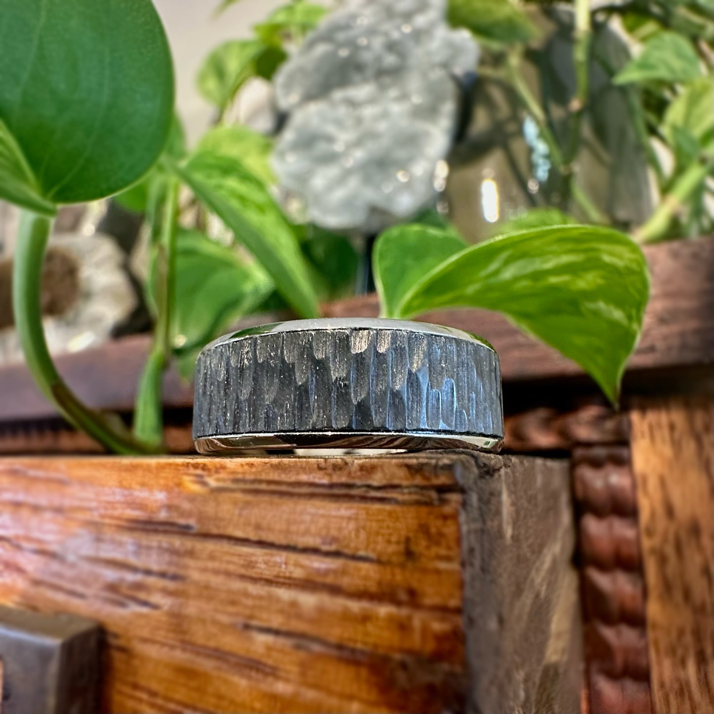 Titanium and Black Zirconium Band