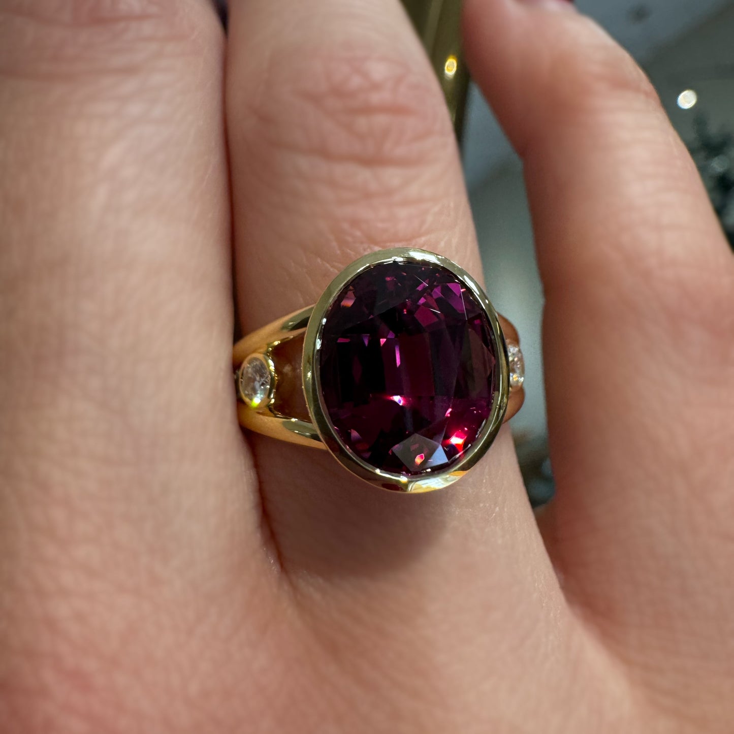 "Bardot" Garnet Ring