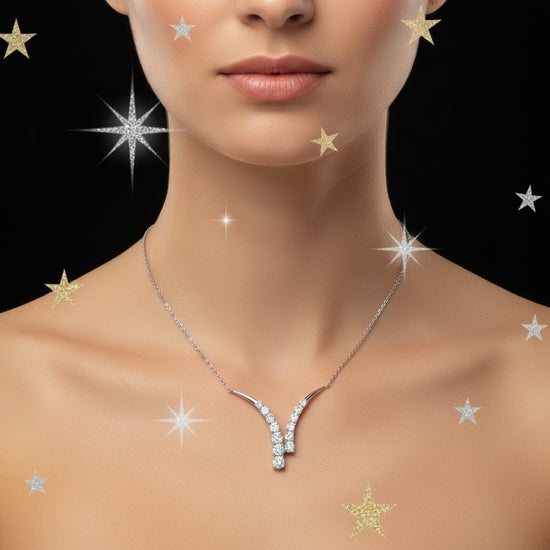Cascade "Y" Diamond Necklace
