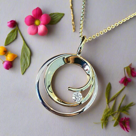 Circular Swirl Necklace