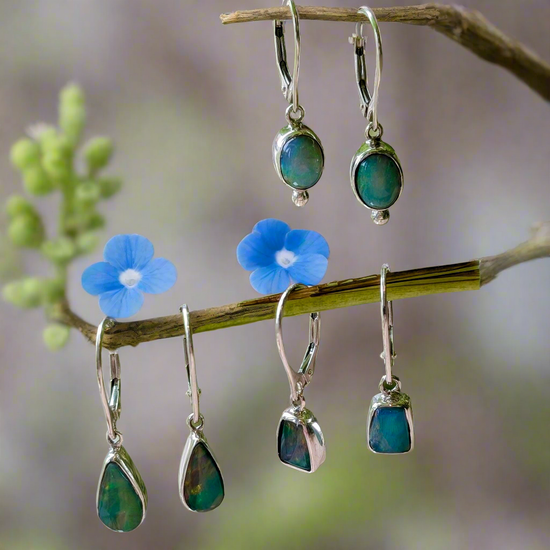 Petite Ethiopan Opal Dangles