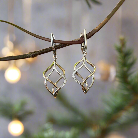 Diamond Freeform Dangles