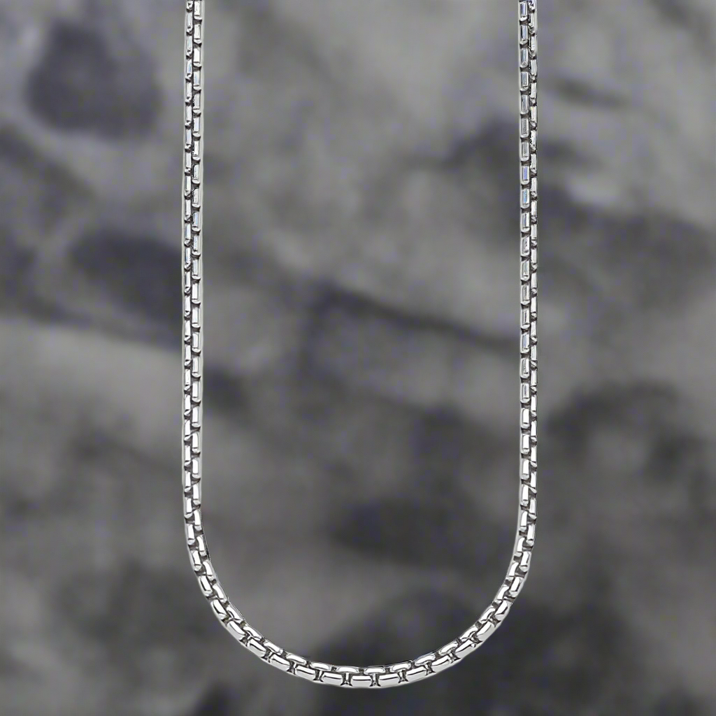 Silver Round Box Chain