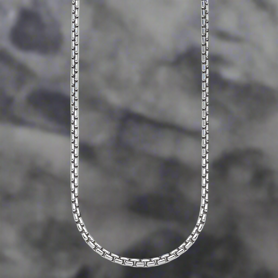 Silver Round Box Chain