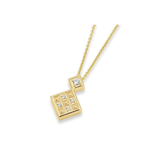 Diamond Geometric Necklace