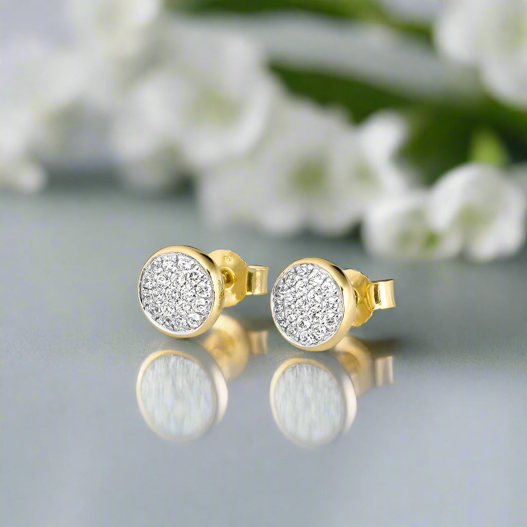 Breuning Diamond Cluster Studs