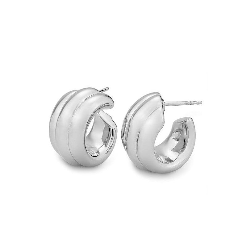Chunky Scalloped Hoops
