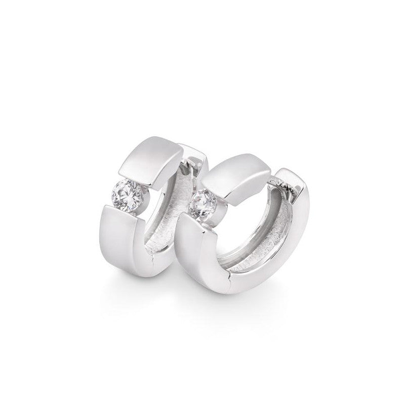 Channel Solitaire Huggie Hoops
