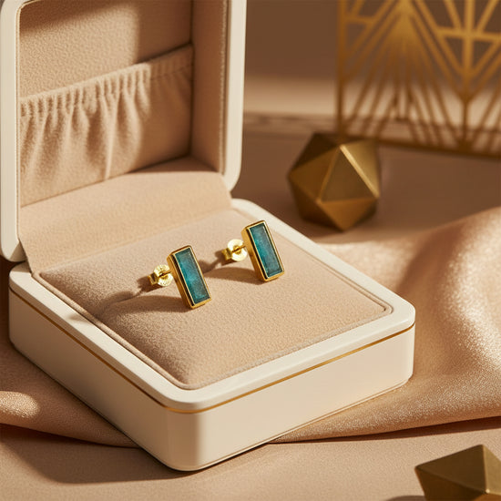 "Empire" Gemstone Stud