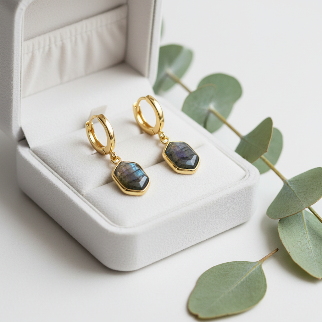 "Geo" Huggie Dangles