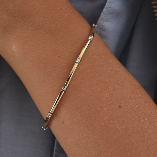 Load and play video in Gallery viewer, Bar Segment Bracelet
