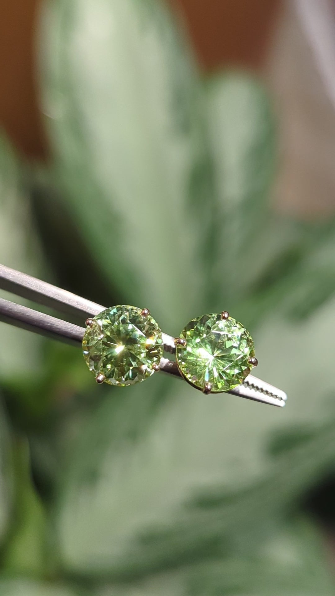 Load and play video in Gallery viewer, Peridot Studs
