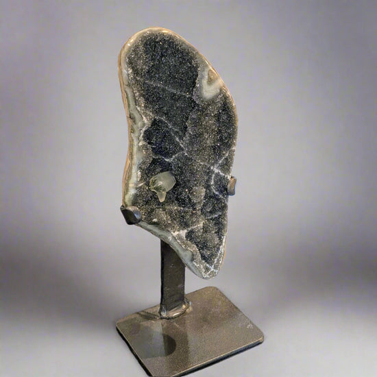 Load image into Gallery viewer, Smoky Glitz Druzy

