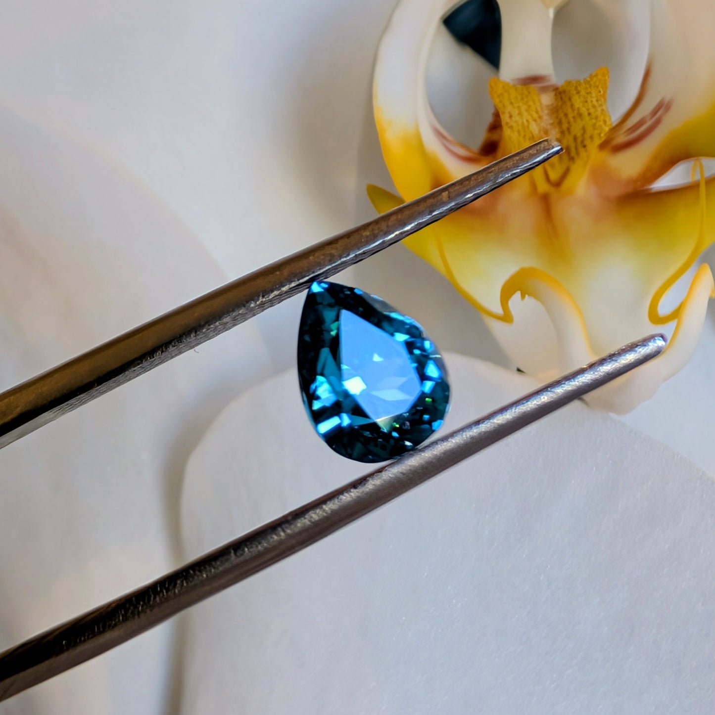 Pear Blue Zircon, 2.00cts