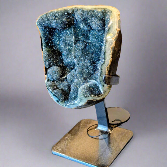 Load image into Gallery viewer, Smoky Glitz Druzy
