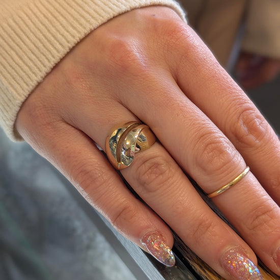Wide Wave Ring