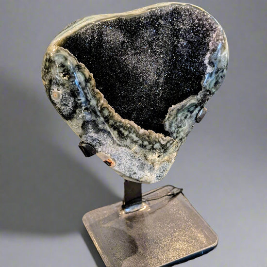 Load image into Gallery viewer, Smoky Glitz Druzy
