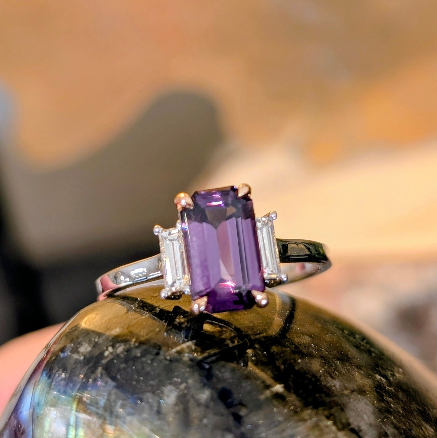 The"Elizabeth" Purple Spinel Ring