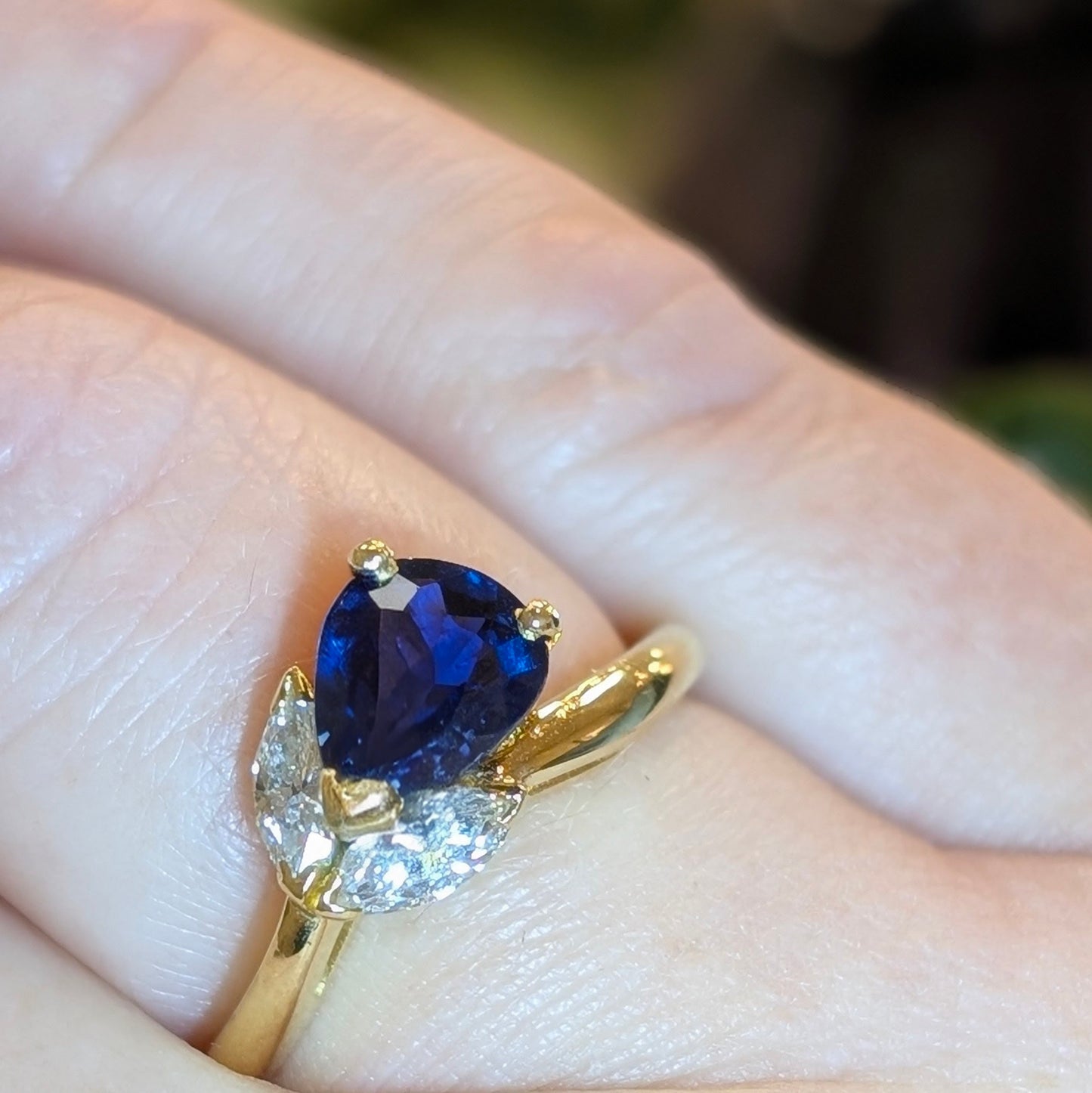 "Luann" Sapphire Ring