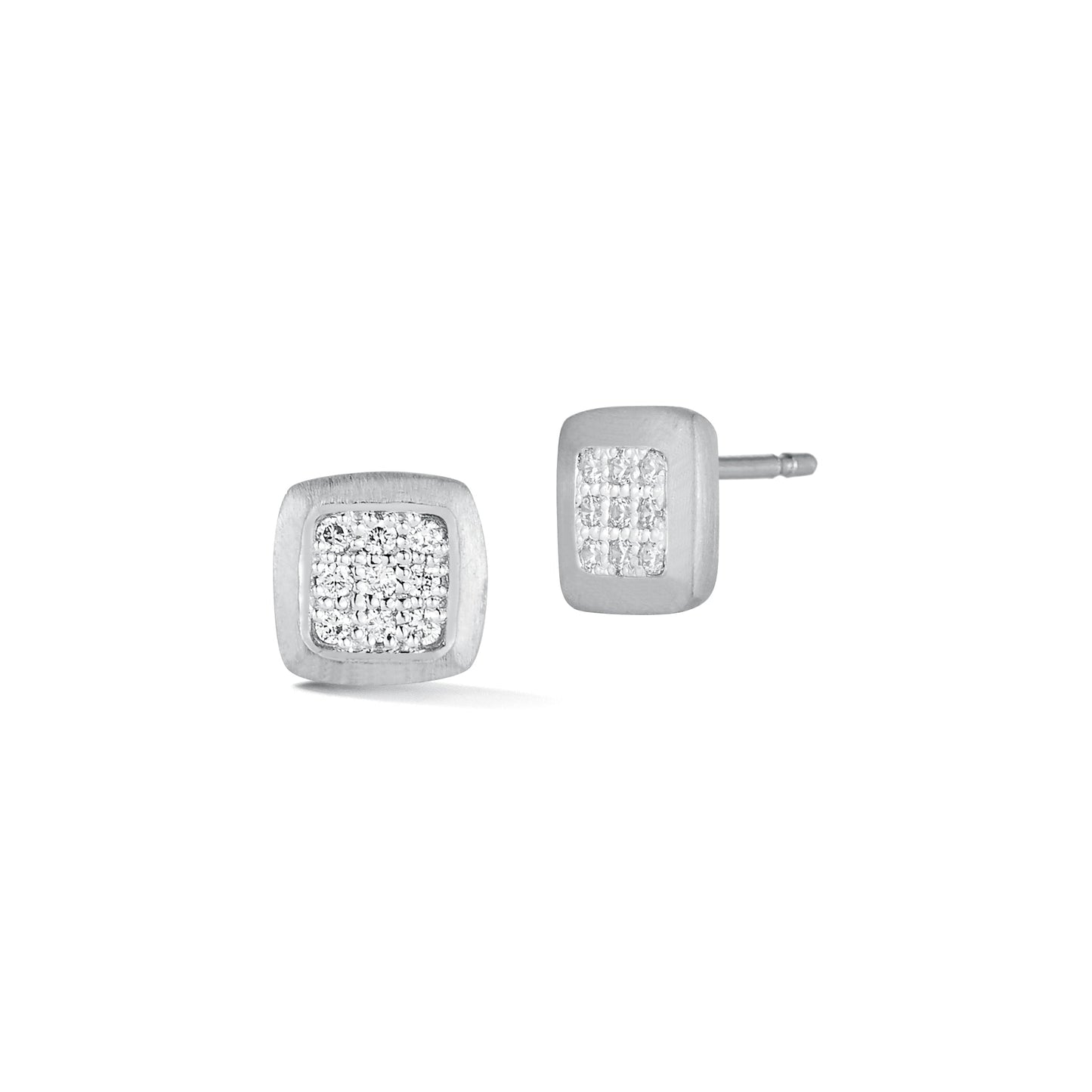 Square Pavé Studs