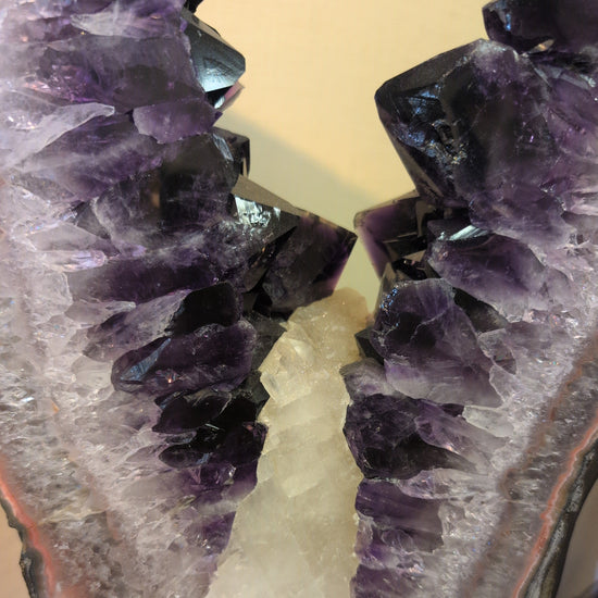 Tall Amethyst Geode on stand
