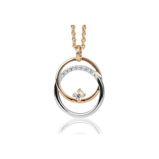 Entwined Circle Dimond Pendant
