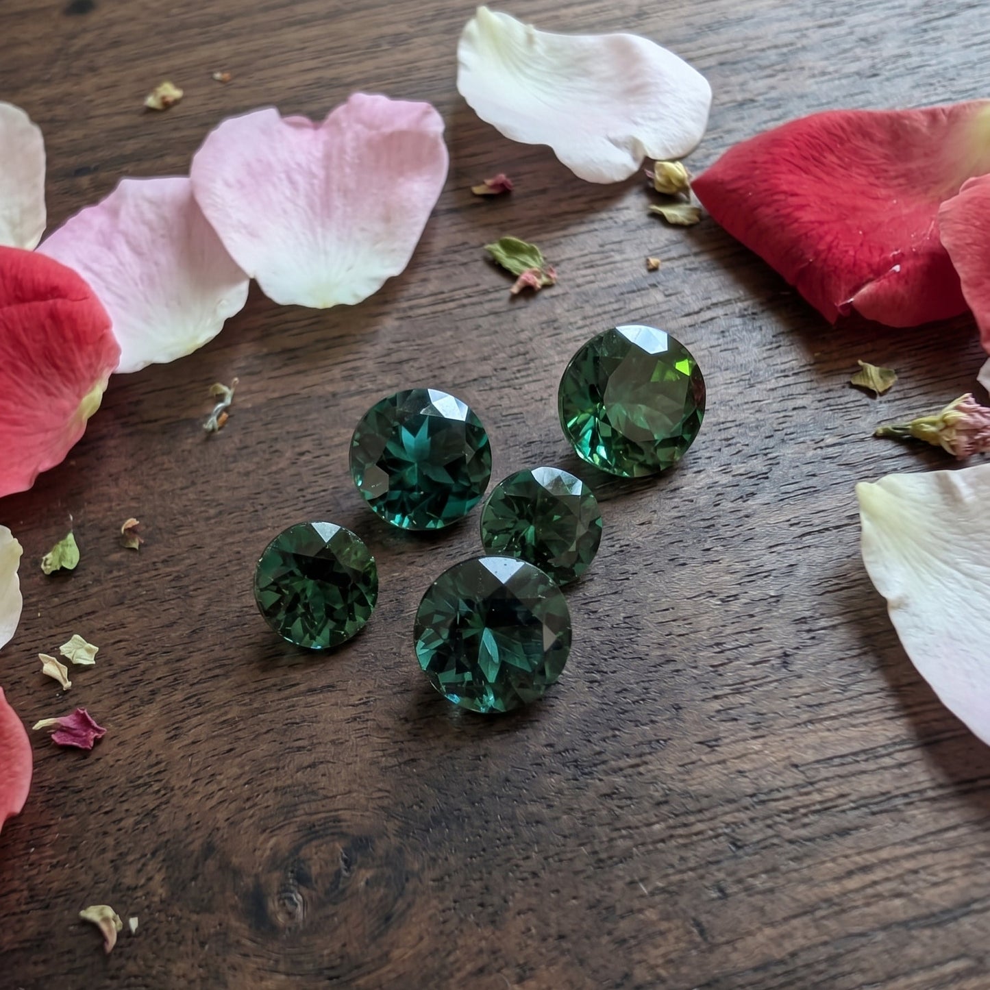 Round Dark Green Tourmaline