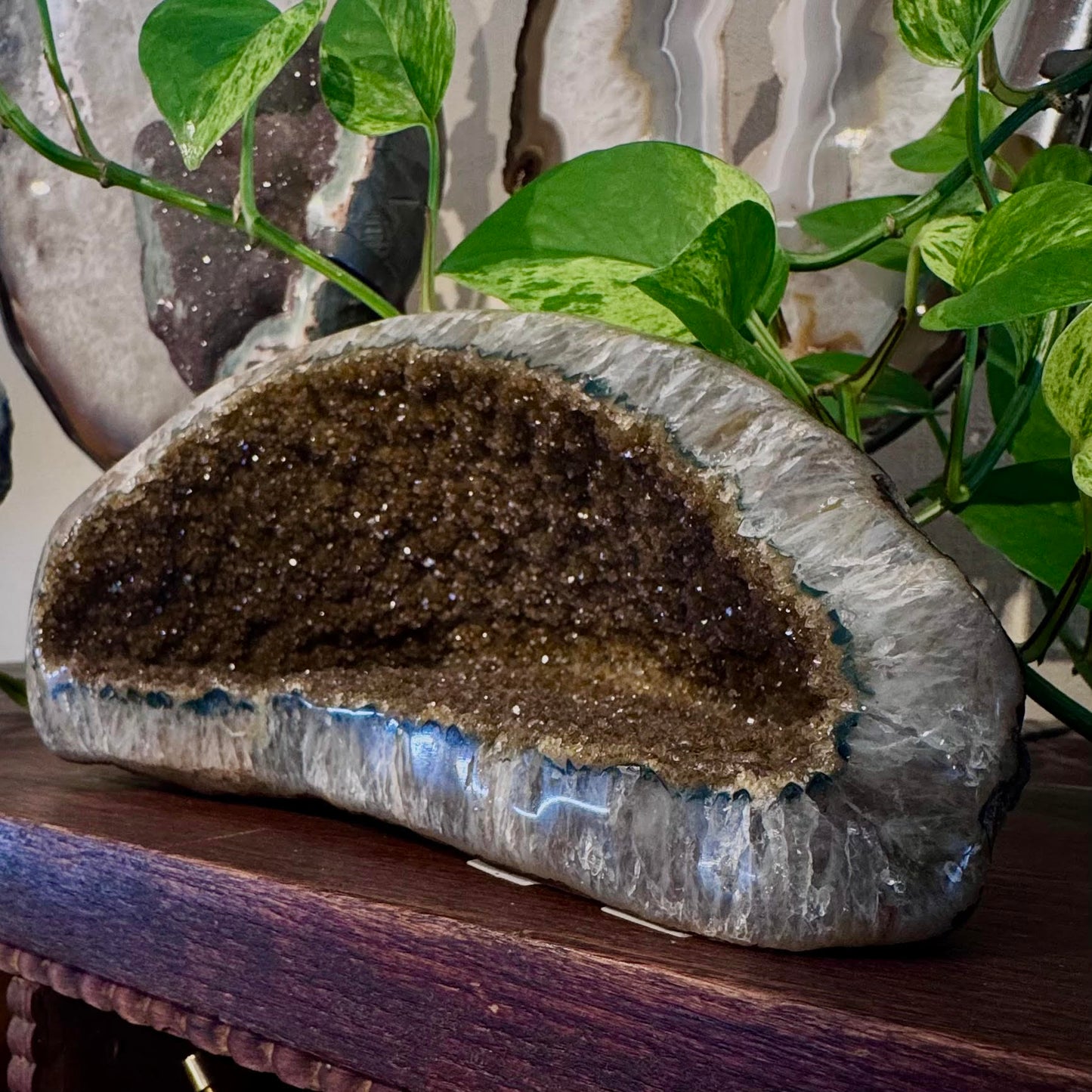 Oval Brown Geode