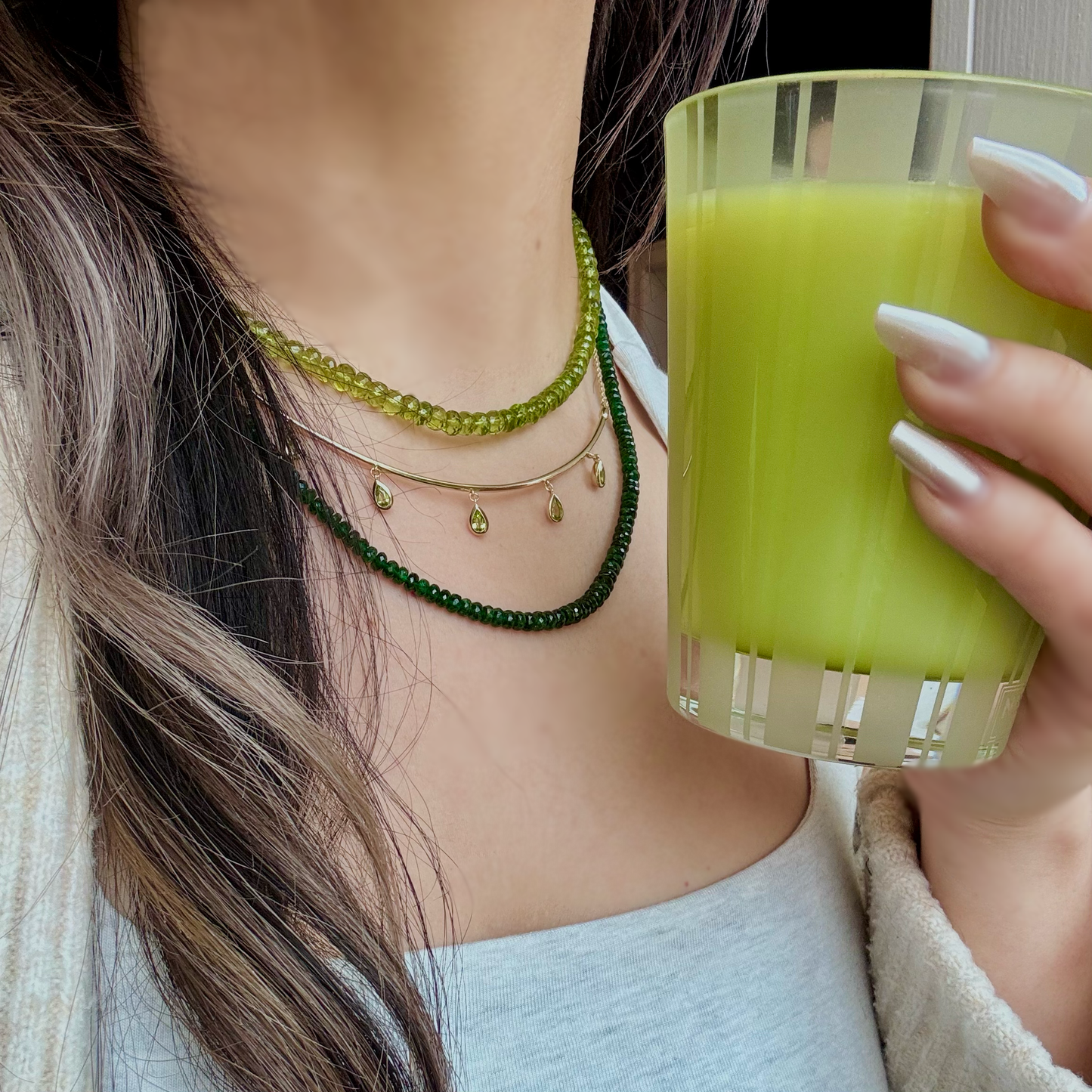 Plumb Silver Original Peridot Necklace