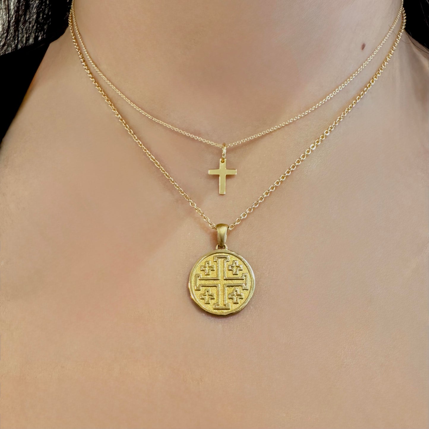 Petite Gold Cross