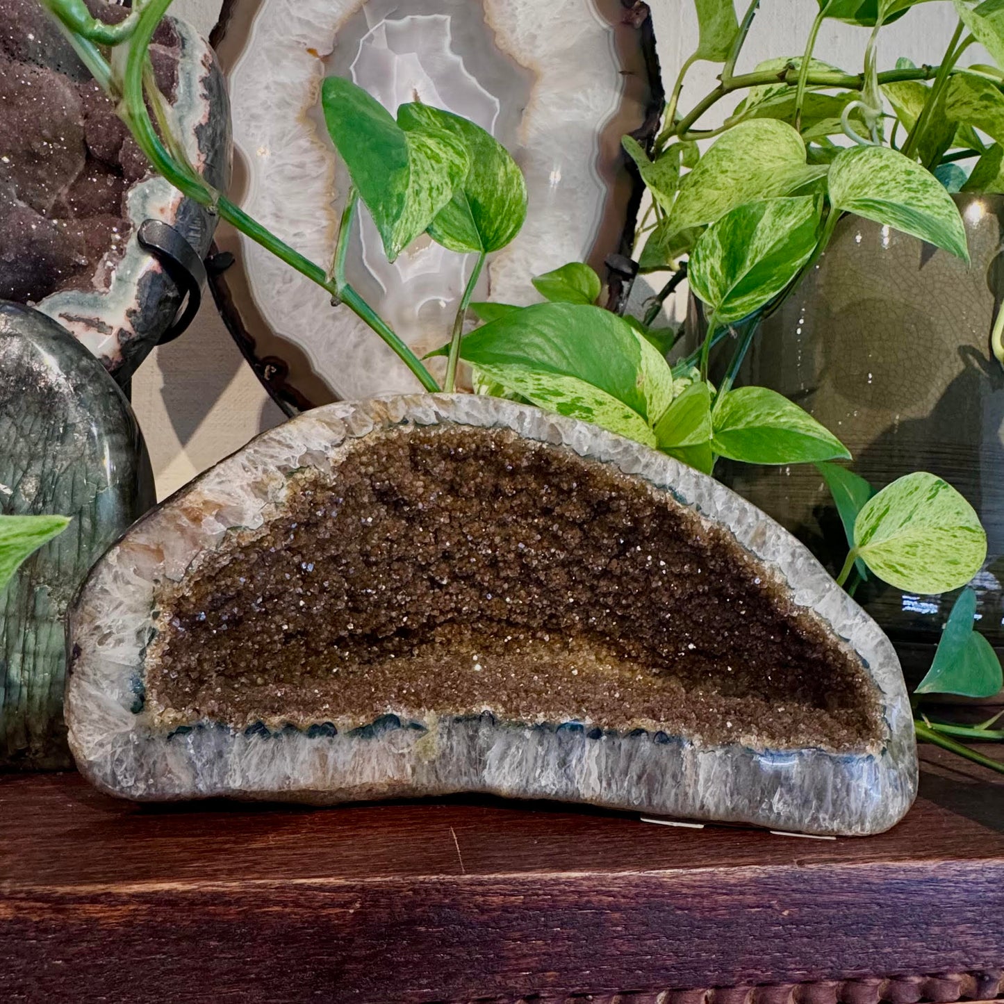 Oval Brown Geode